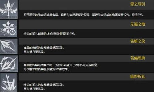原神罗莎莉亚天赋技能介绍 原神罗莎莉亚天赋技能是什么